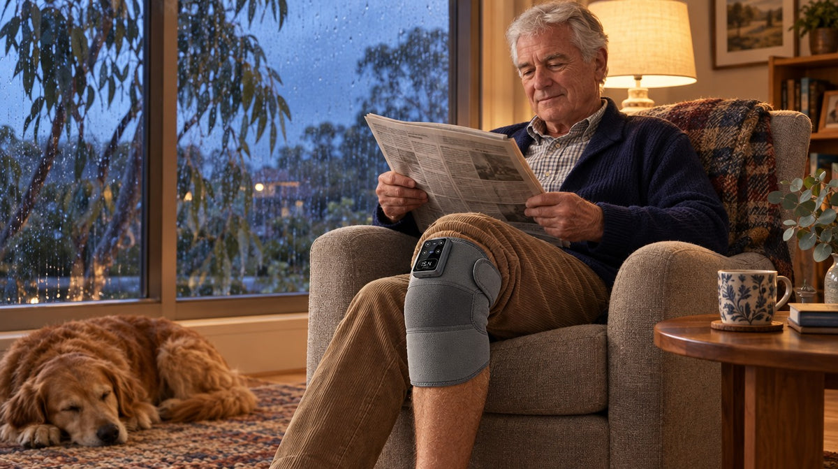 A rainy winter evening indoors with the Thermaya° Knee