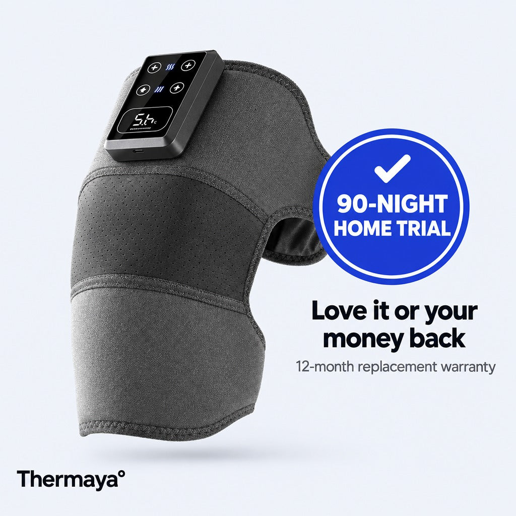 90-night home trial and 12-month replacement warranty