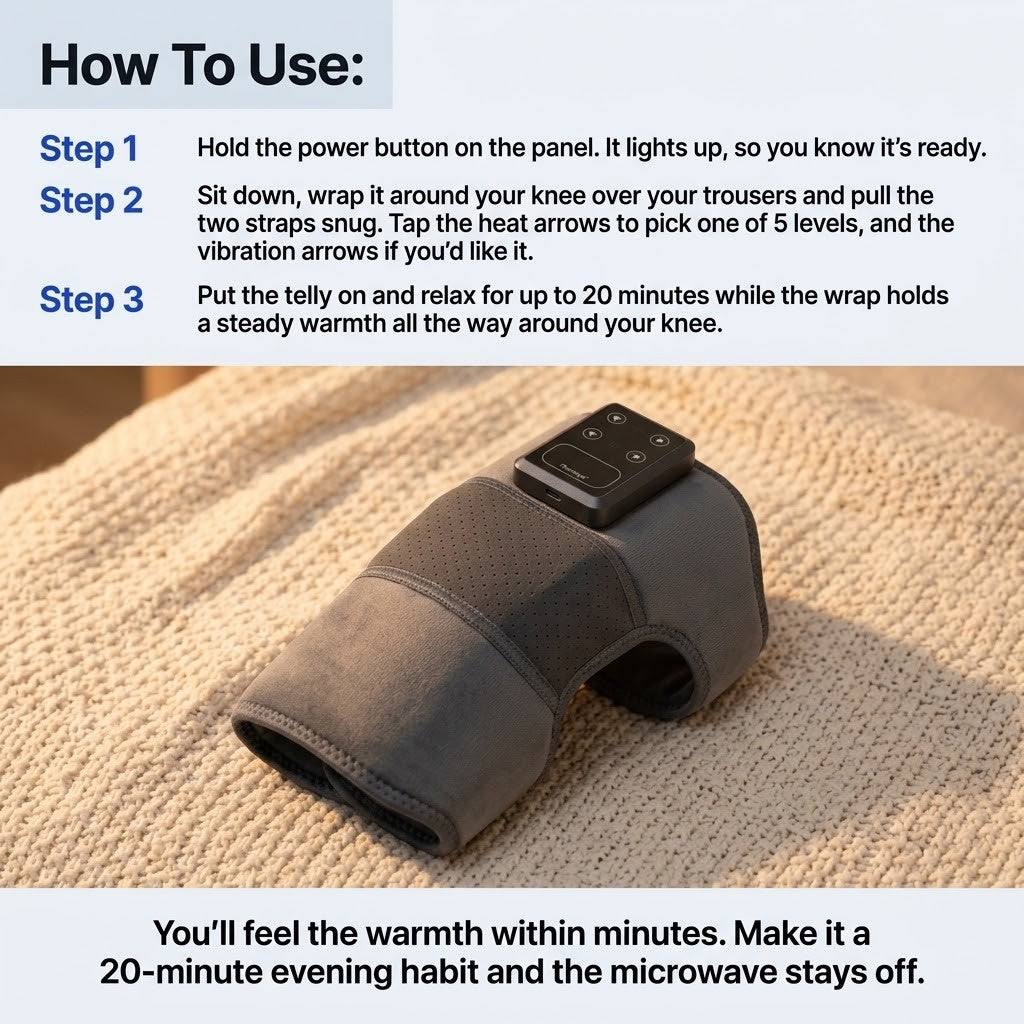 How to use the Thermaya° Knee in three steps